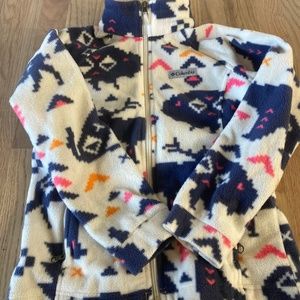 Columbia Aztec print fleece jacket